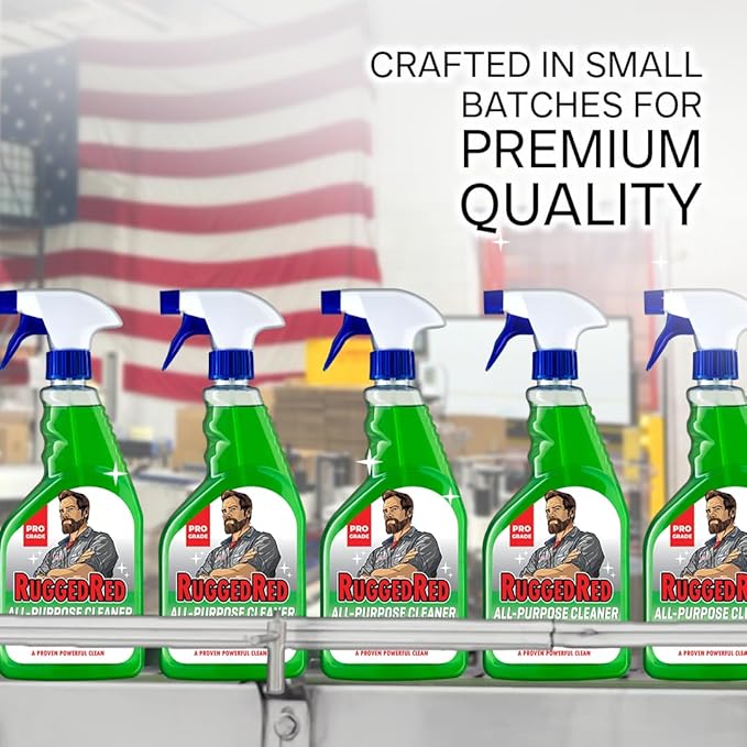 Industrial-Strength All-Purpose Cleaning Spray, Heavy-Duty Cleaner for Kitchen & Home, Multi-Surface Deep Cleaner, Made in the USA, Citrus Scent, 32oz (2 Bottles)