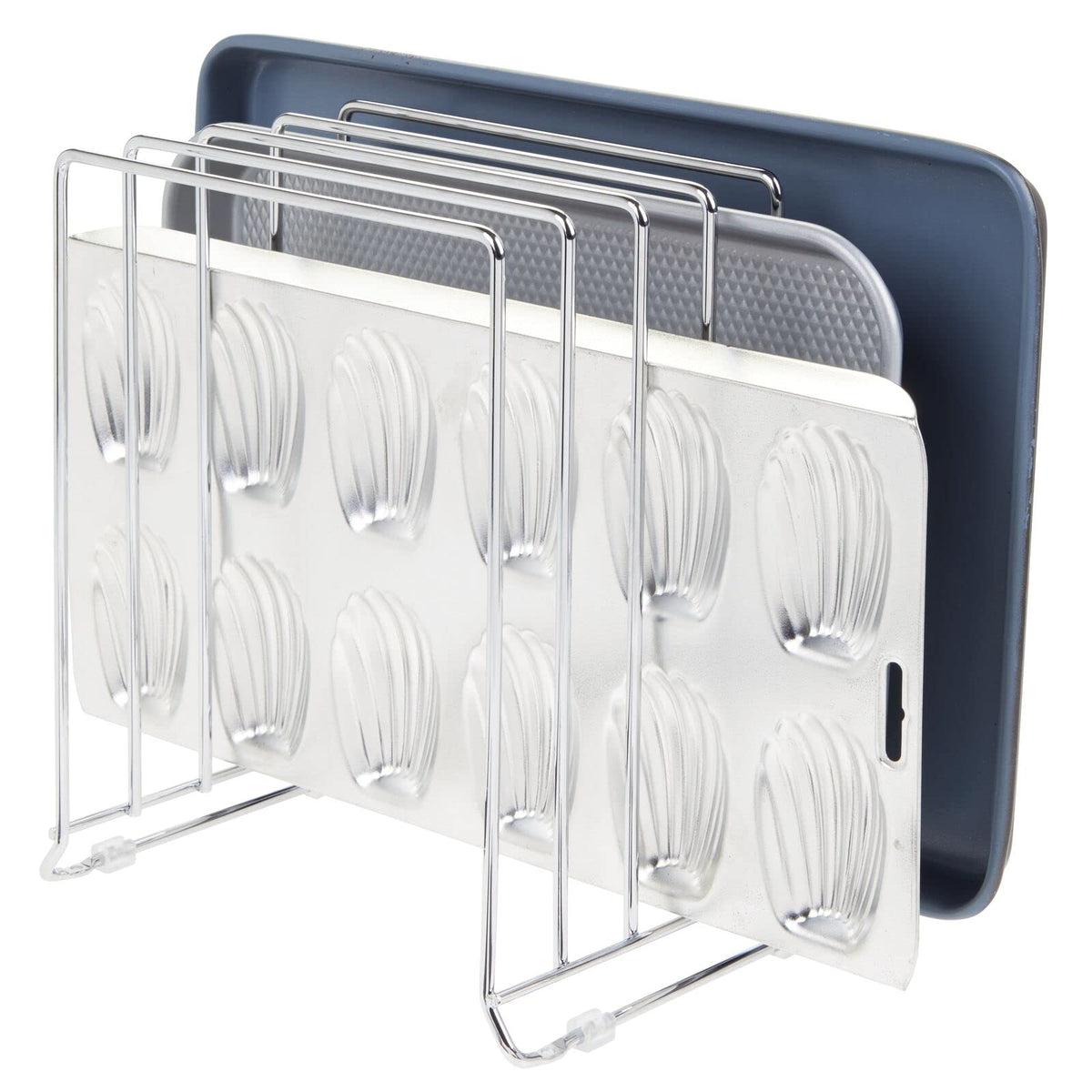 mDesign 5 Slot Pot and Pan Rack — Metal Wire Rack fo | All Products - Image 1