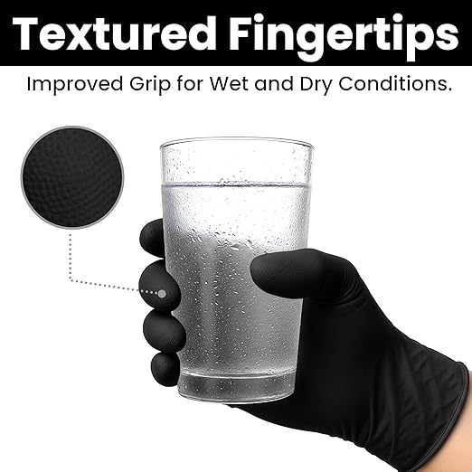 SAFEWAY USA Vinyl Disposable Gloves — Non-Latex and Powder Free, Heavy-Duty Protective and Multi-Purpose Gloves for Cleaning, Food Prep, Tattooing, Lab Works, Mechanics and More — (3000 pcs, Large)