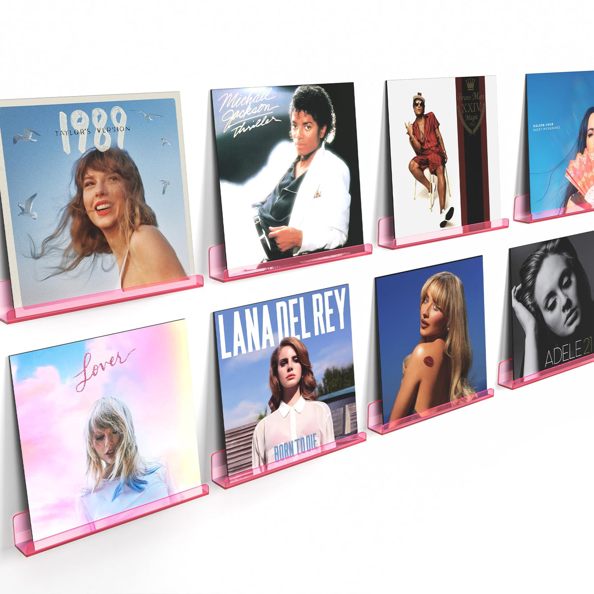 Vinyl Record Wall Mount Shelves, 12 inch Vinyl Holder - Image 1