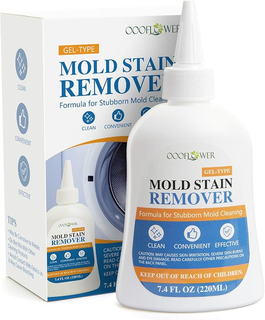 Stain Remover Gel Cleaner, Heavy Duty Household Cleaner for Front Loader Washing Machine Seal, Bathroom Tile, Grout, Shower & Caulk - 7.76 Fl Oz