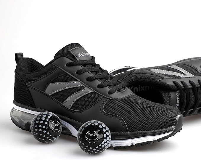 Knixmax Sneaker Deodorizer Shoe Freshener Balls, Gym Bags Lockers Car Air Fresheners, Boot Deodorant Balls Odor Eater Shoe Deodorizers 6 Packs Fresh Linen Black White