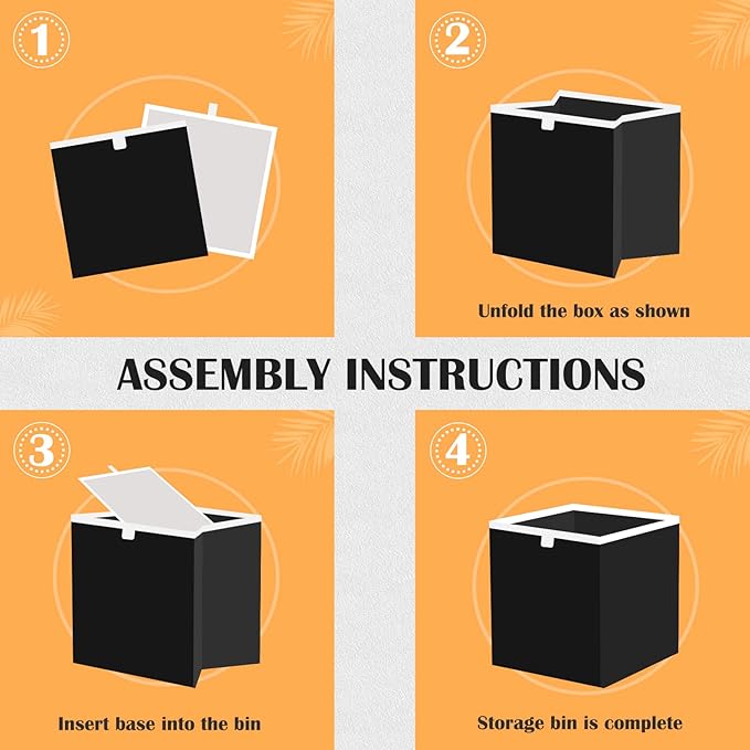 Bolaz Snowman with Bird Snowflakes Closet Organizers Storage Cubes Storage Bins Shelf Baskets Containers for Home Room Office,Rectangle