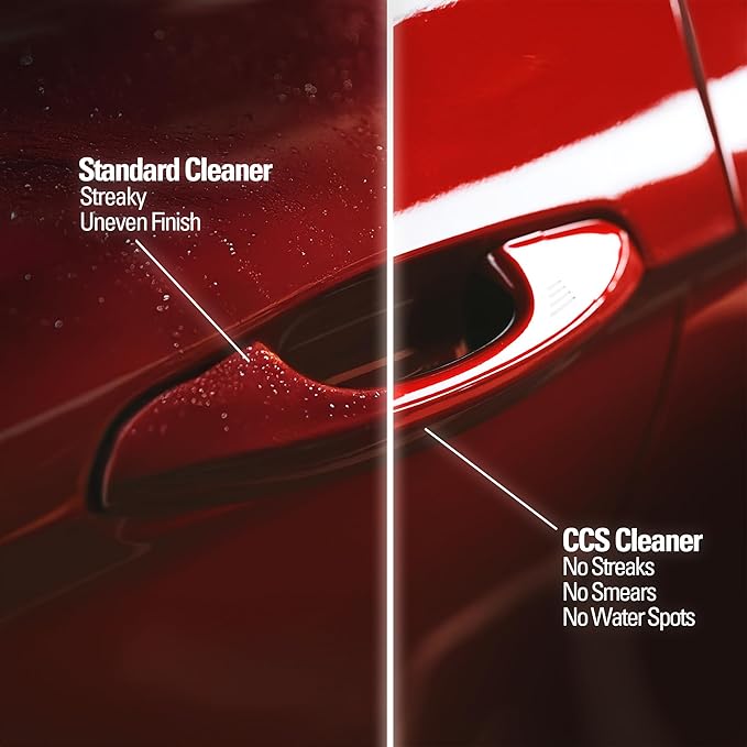 CCS Multi Surface Cleaner - Bug Remover for Motorcycles, Cars, Trucks, RVs, Boats - Polymer Chain Clear Coat Ceramic Alternative - Top Coat Shine and Protection Technology (CCS Starter Pack)