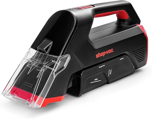 Shop-Vac 3-in-1 Cordless Spot Cleaner, Handheld Upholstery Cleaner with Spray, Rolling Brush and 5.5kPa Suction, 2 Water Tanks, USB-C Rechargeable