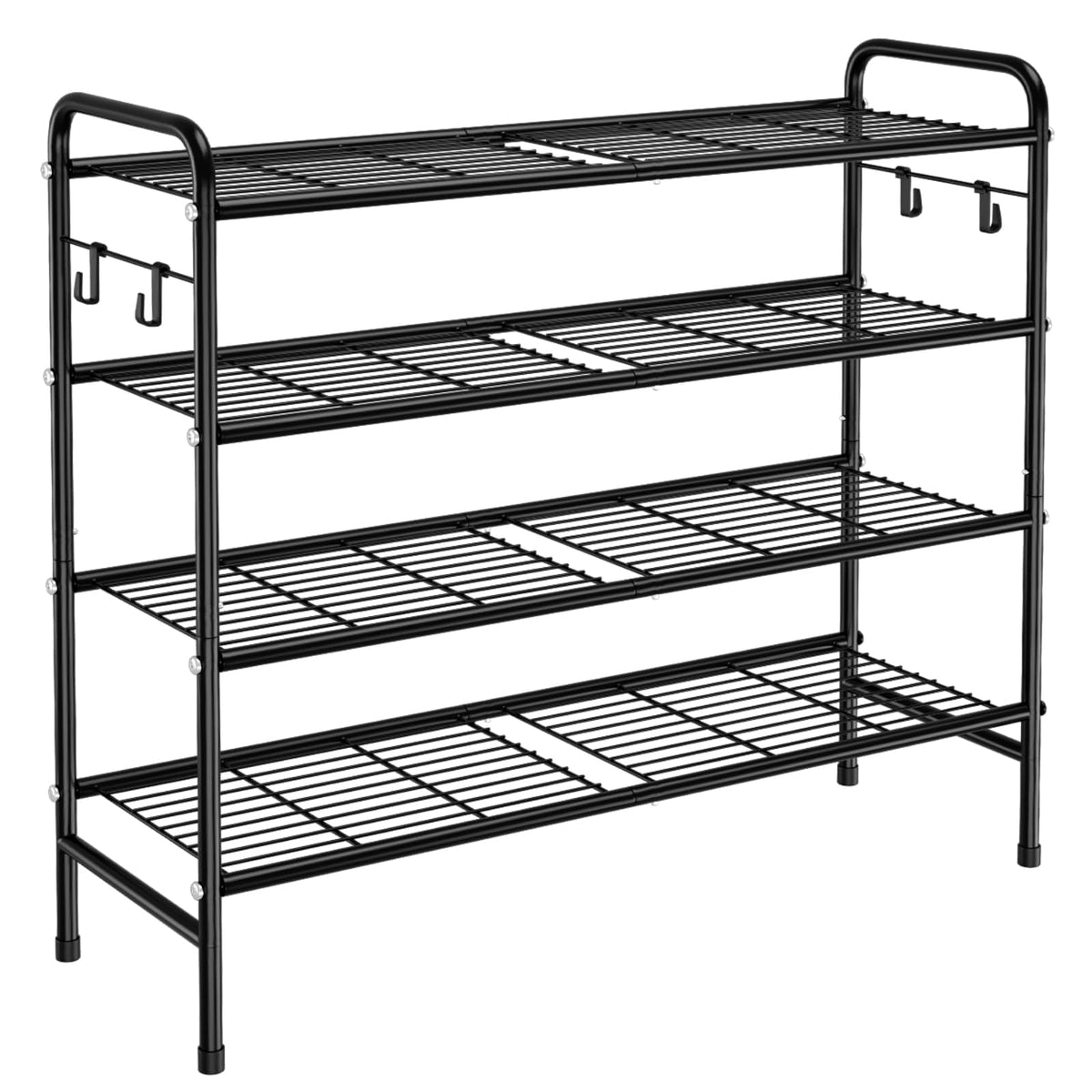 VILICK 4-Tier Shoe Rack 33" Wide Metal Shoe Organize | All Products - Image 1
