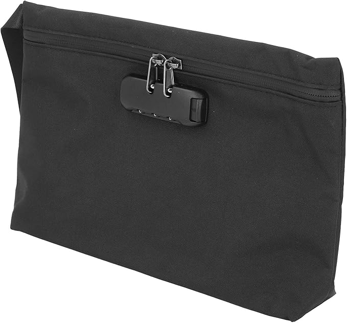 Smell Proof Bags, Document Bag with Combination Lock, Carbon Lined Odor Proof Storage Pouch for Travel Stash Storage