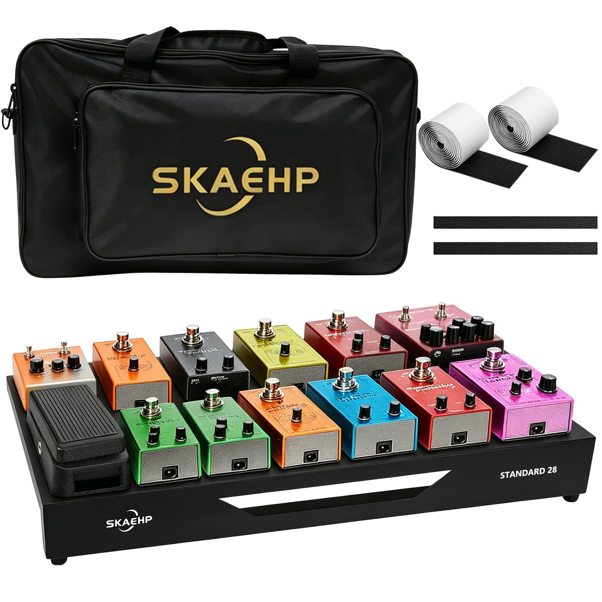 Guitar Pedal Board, Pedalboard 28" x 13.78" 6.83 lb - Image 1