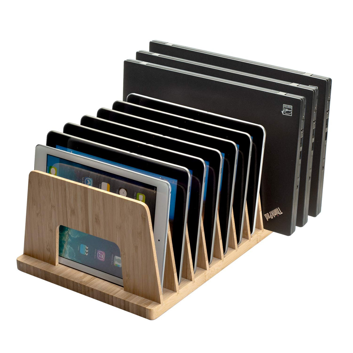 MobileVision Bamboo Device Organizer for Smartphones, Tablets - Image 1