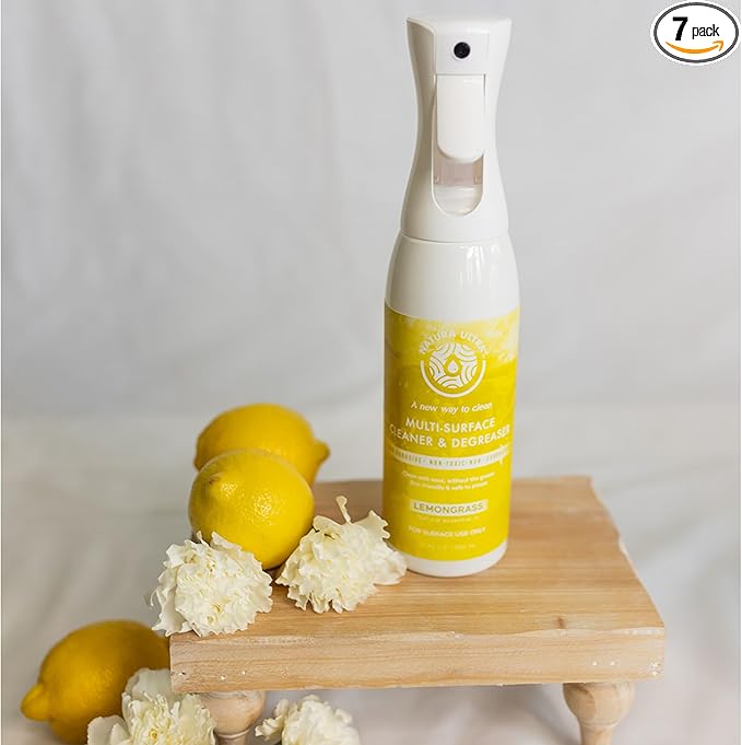 Multi-Surface Cleaner & Degreaser - Home and Kitchen degreasing, Spray for Glass, Countertops, Appliances, and Floors - Eco-Friendly Effective Cleaner & Degreaser (Lemongrass)