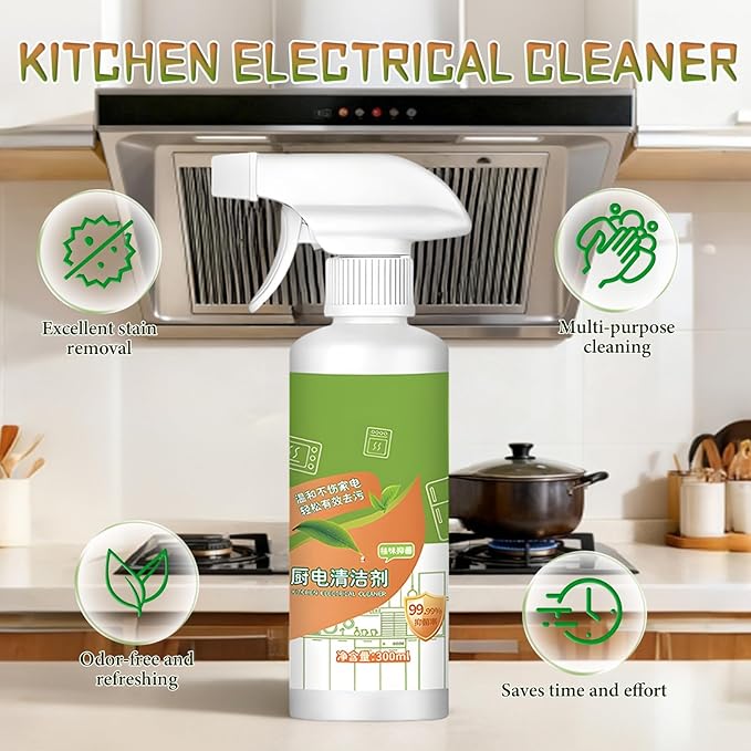 2026 Fly Spray Clèanse Household Formula Multi Purpose Appliance Hood Cleaner Kitchen Enzyme Appliances Cleanse Oven Range Hold Stove Electrolyzed Ion Spray 10.56oz(1pcs)