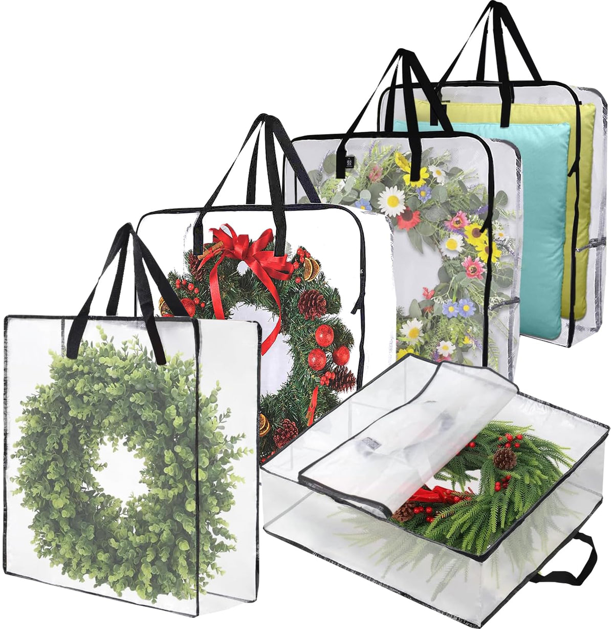 5 Pack Wreath Storage Bag, Summer - Image 1