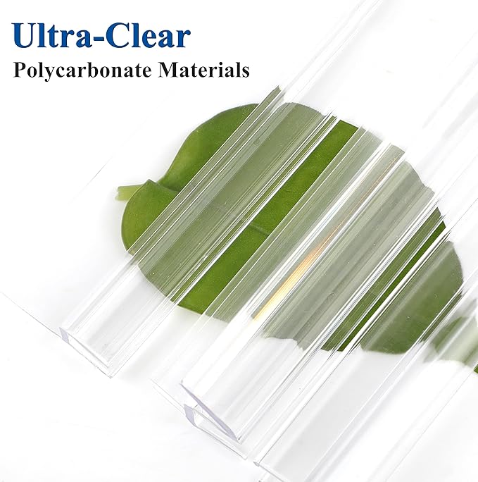 Frameless Shower Door Seal Set 4 Pack x 39 Inch HDM Glass Shower Door Bottom Seal Side Seal Strip Door Sweep for 3/8" Glass Ultra-Clear Polycarbonate Stop Shower Leaks Create A Water Barrier