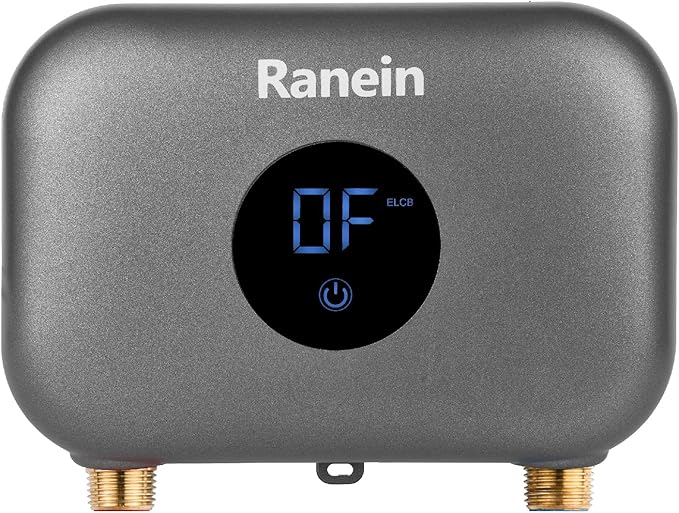 Gen II Ranein Electric Tankless Water Heater, 4.5 kW, 110v, On Demand Instant Endless Water Heater with LED Display, Point of Use, Compact Under-sink Design for Bathroom and Kithcen