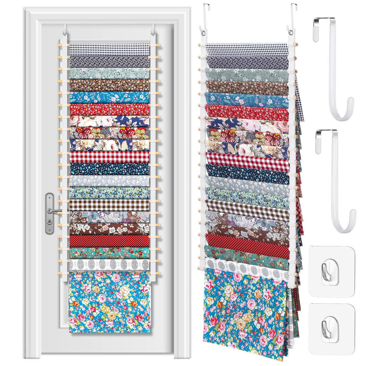 Sewing Room Hanging Wall Fabric Organizer, 16.5 Inch - Image 1