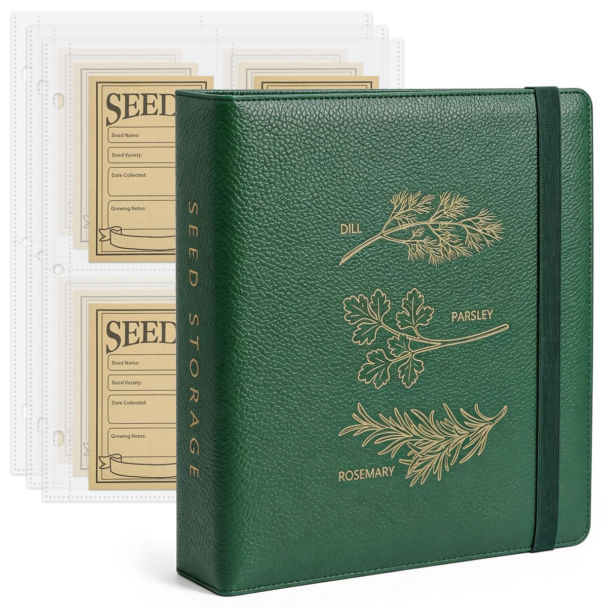 Seed Storage Binder Organizer for 200 Seed Packets 50 Sheets - Image 1