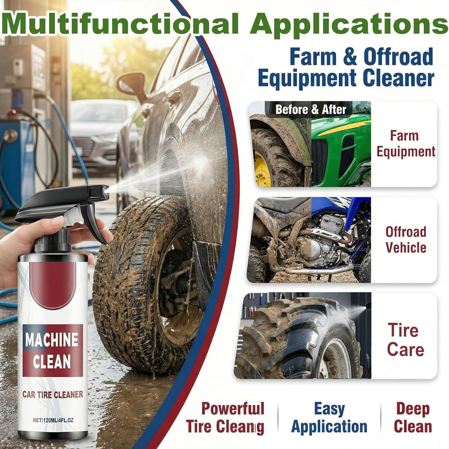 Outdoor All-Purpose Heavy-Duty Cleaner Spray – Industrial Strength Degreaser for Decks, Patios & Driveways | Fixory911