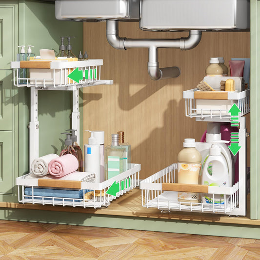 Kitstorack Under Sink Organizer, 2 Tier Under the Si | Home Organizati - Image 1