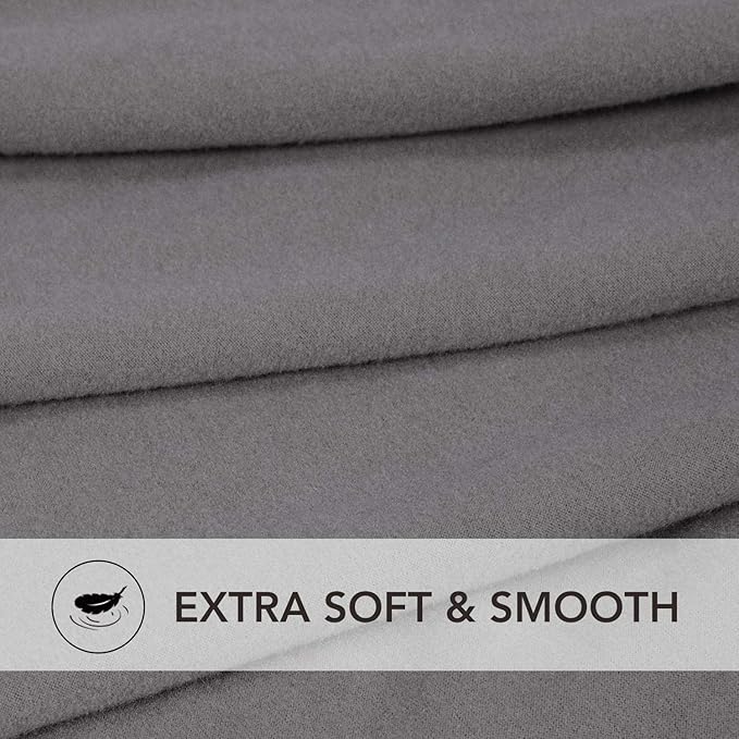 PureFit Super Stretch Sectional Couch Covers - 2 pcs Non Slip Sofa Covers with Elastic Bottom for L Shape Sectional Sofa Couch, Great for Kids & Pets (3 Seat Sofa + 3 Seat Chaise, Light Gray)
