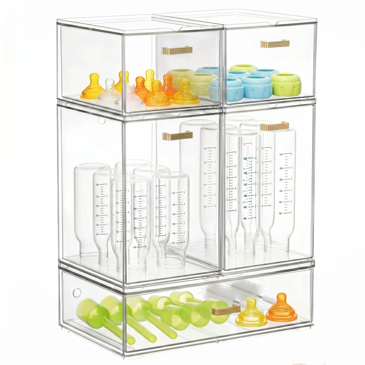 LALOBLUE Stackable Clear Acrylic Drawer Baby Bottle | All Products - Image 1