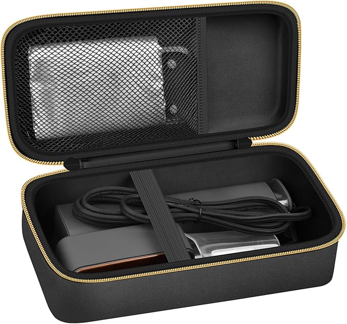 Steamer for Clothes Case Compatible with Sundu Portable 2-in-1 Steamer & Iron. Handheld Travel Iron Carrying Storage Organizer with Mesh Pocket for Accessories, Home & Travel Use-Black (Case Only)