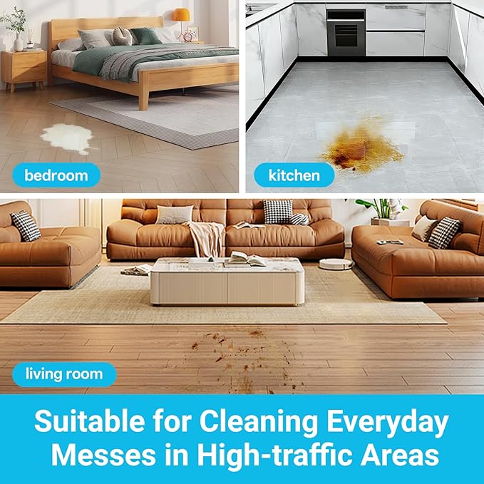 Floor Cleaner Compatible with Tineco Cleaning Solution, Suitable with All Robotic Vacuum Mop and Cordless Wet/Dry Vacuum Mop Cleaner, Multi-Surface Deodorizing & Cleaning Solution (2.5 L, Ocean)