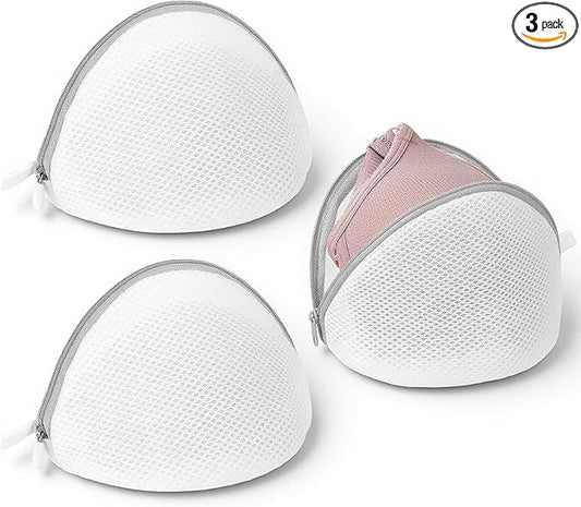 3 Pcs Bra Wash Bags for Laundry BraLaundry Bags for Washing Machine Lingerie Bag for Washing Delicates BraBags for Laundry Bra Washer Protector Lingerie Bag (A to C Cups)
