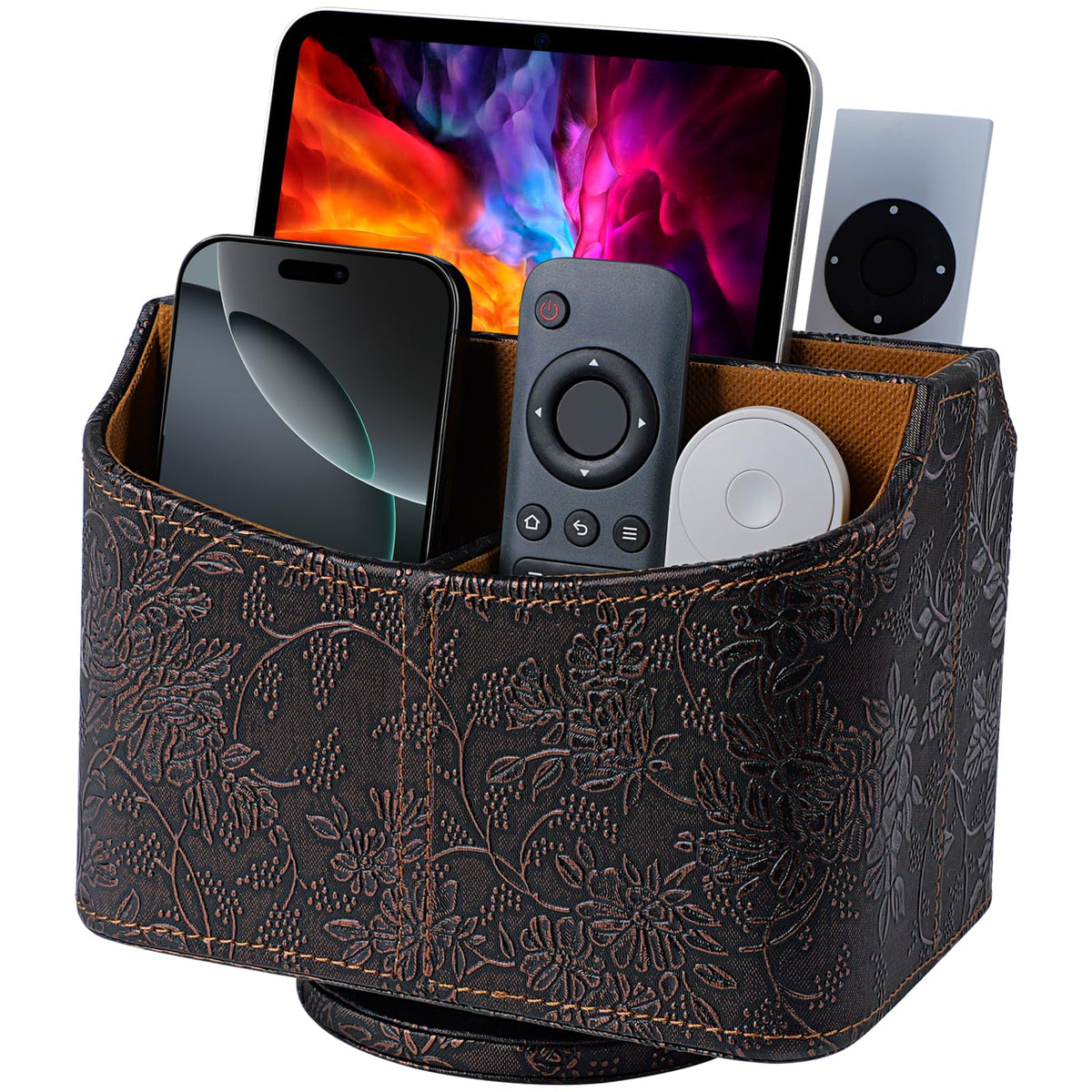 Remote Control Holder, Spinning Desk Organizer with | All Products - Image 1