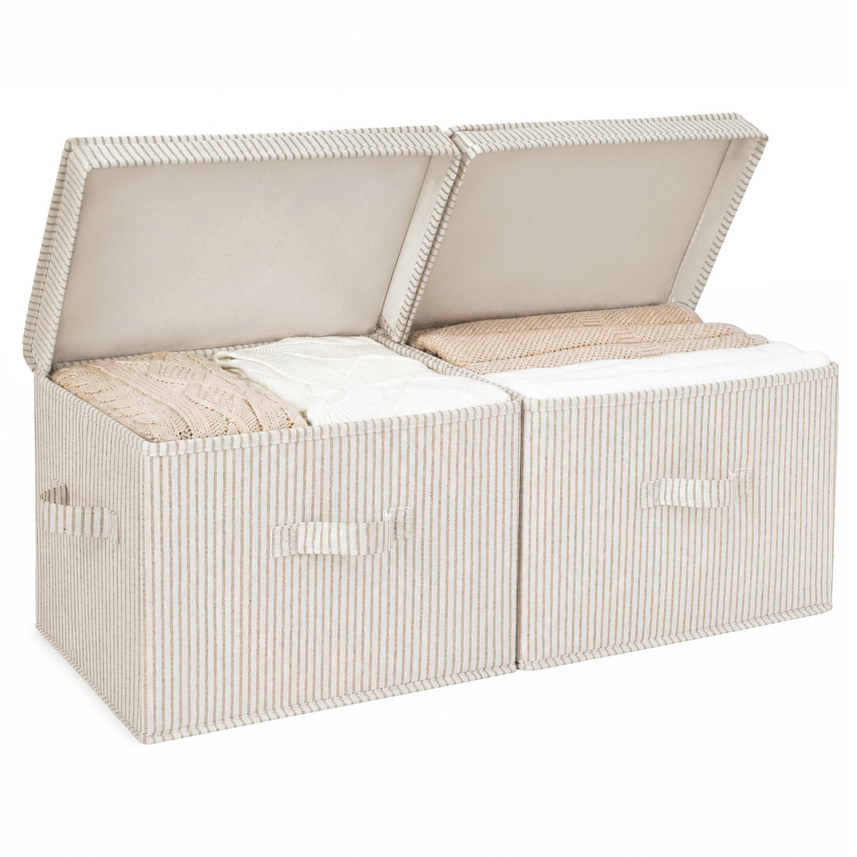 StorageWorks Fabric Storage Bins with Lids, Closet Storage Bins - Image 1