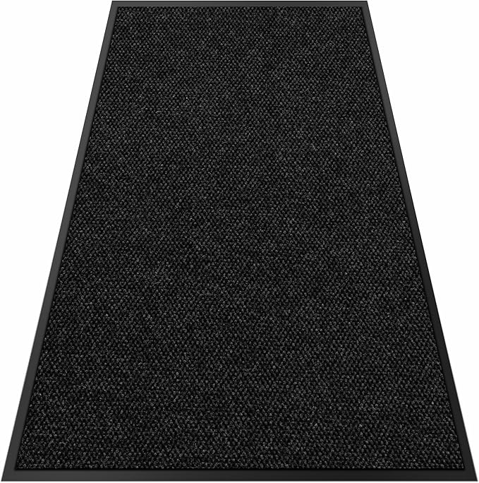 4′ x 10′ Front Door Mat Indoor Outdoor Entrance, Commercial Floor Mat Heavy Duty Dirt Trapper Entryway Doormat, Custom Size Non Slip Rubber Backing Welcome mat, Door Mat for High Traffic Area