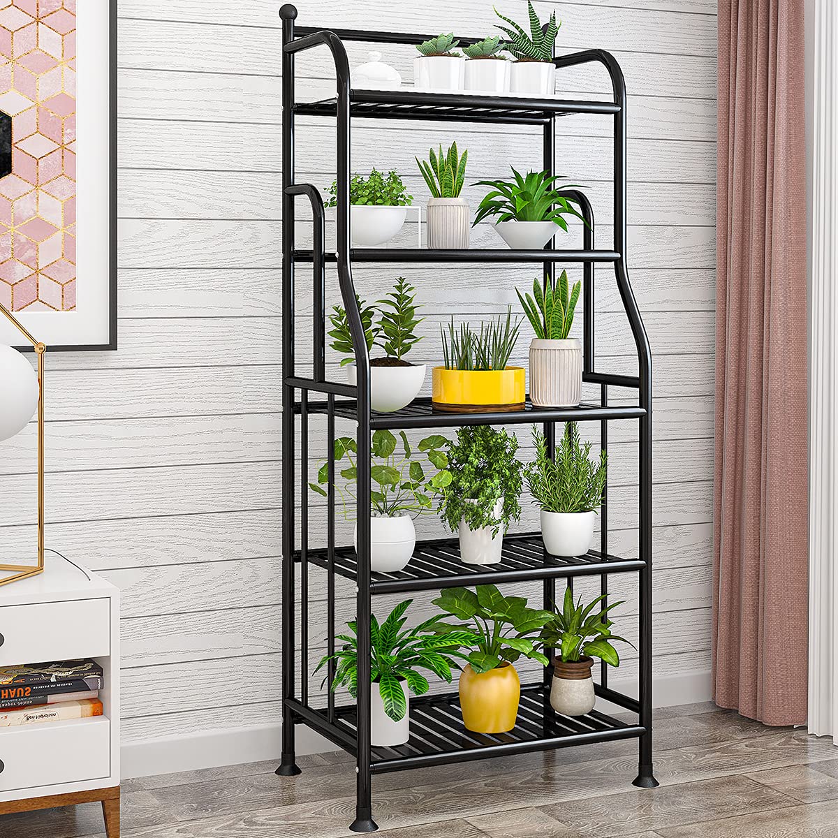 5 Tier Metal Plant Stand Iron Holder Storage Shelf | Home Organization - Image 1
