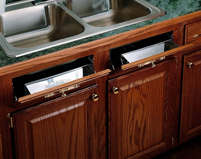 Rev-A-Shelf - 6541-13-52 - 13 in. Stainless Tip Out Sink Front Tray