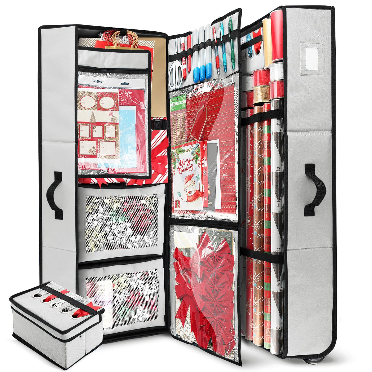 Hearth & Harbor Wrapping Paper Storage Container | Home Organization - Image 1