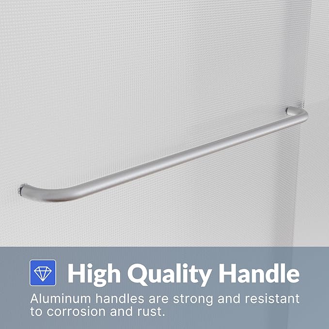 SUNNY SHOWER Double Sliding Shower Door Frosted Glass Shower Enclosure Sliding 60" W x 57.4" H Bathtub Door 1/4" Glass Panel, Brushed Nickel Finish