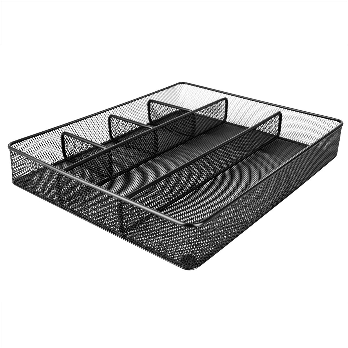 Amazon Basics Metal Mesh Desk Organizer with 6 Compa | All Products - Image 1