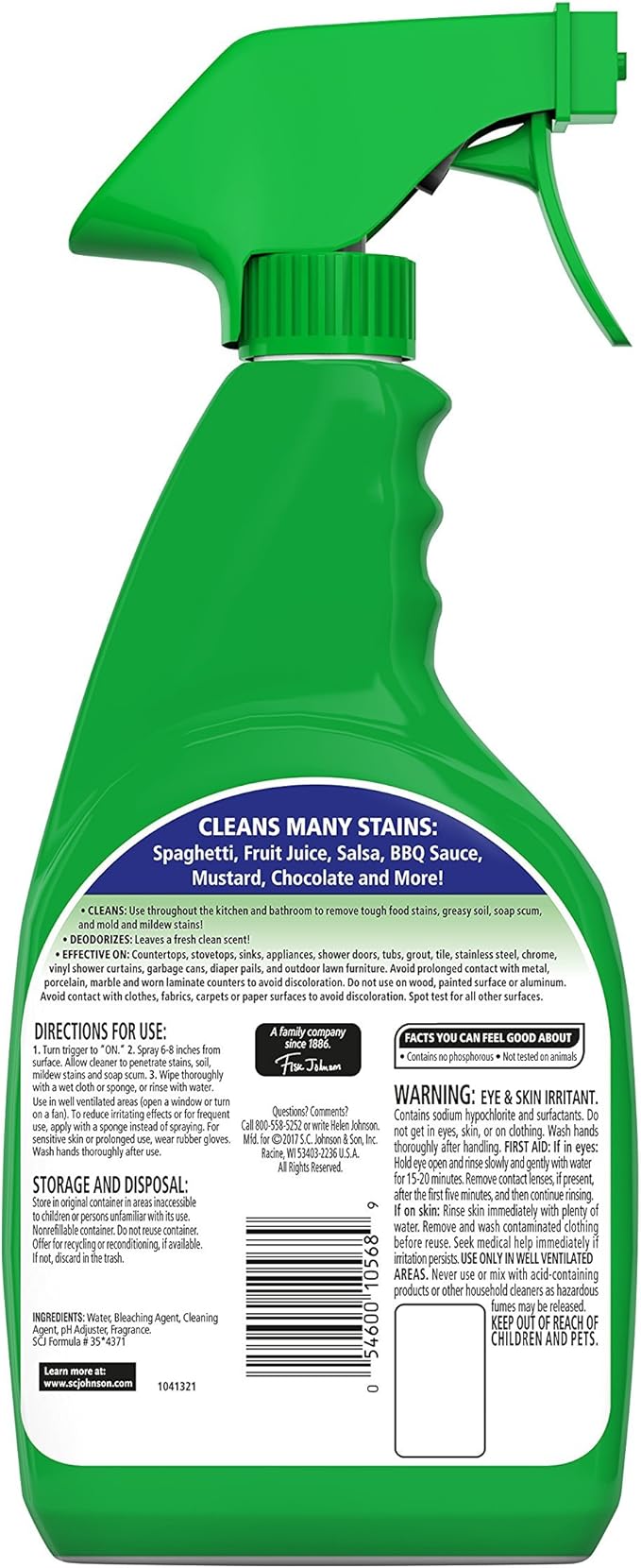 Fantastik Bleach Cleaner Spray - 32 Ounce- 2 Pack