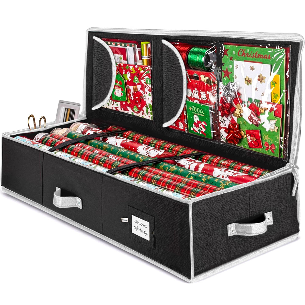 ZOBER Wrapping Paper Storage, Gift Wrapping Organizer Storage - Image 1