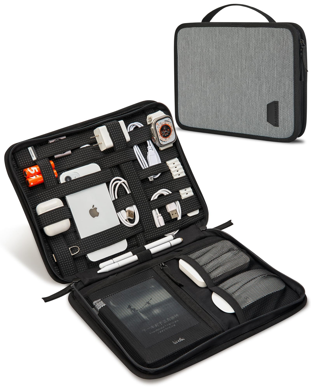 BAGSMART Water-Resistant Tech Organizer Bag for Electronics - Image 1