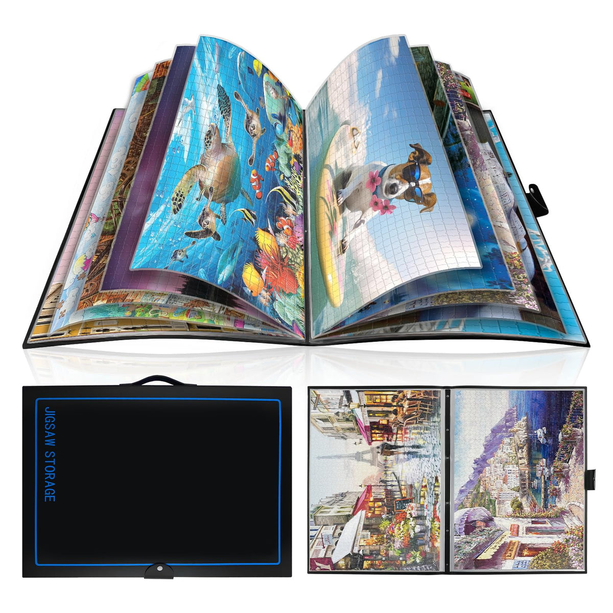 ALL4JIG 20.87"×28.15" Puzzle Binder – Space-Saving Storage - Image 1