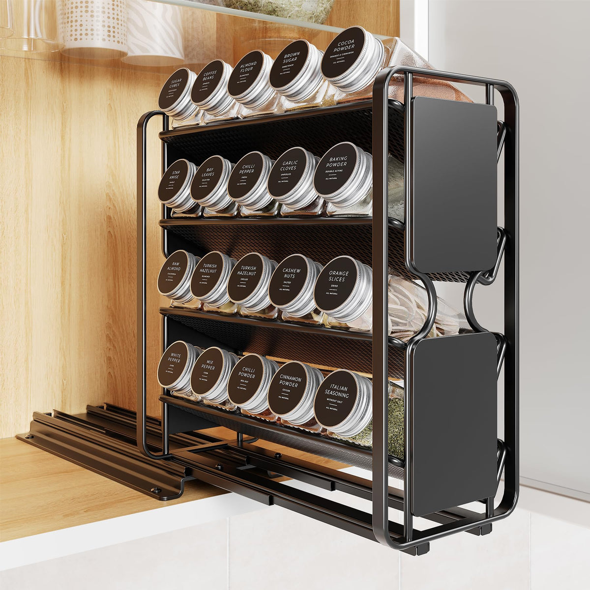 Spice Rack Organizer Drawer Cabinet: Pull Out Spice - Image 1