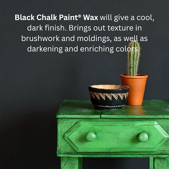 Annie Sloan Chalk Paint® Wax (120 mL, Black) - Protective Furniture Wax for Paintwork | Seals, Softens & Enhances Hand-Painted Finishes
