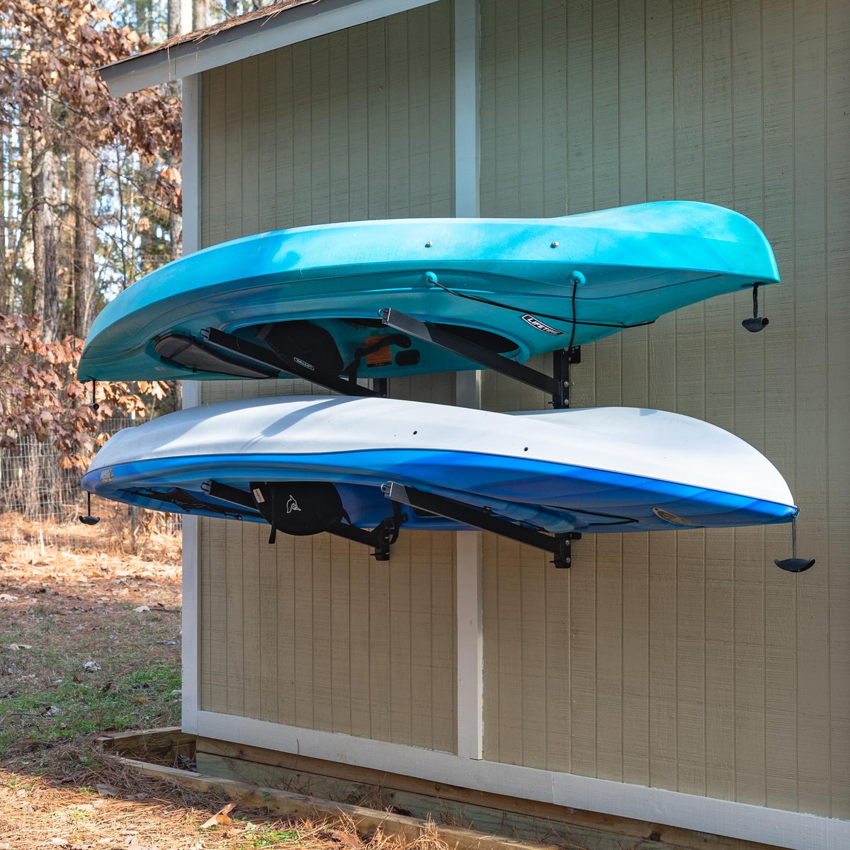 StoreYourBoard Kayak Storage Rack Wall Mount, Holds 2 Kayaks - Image 1