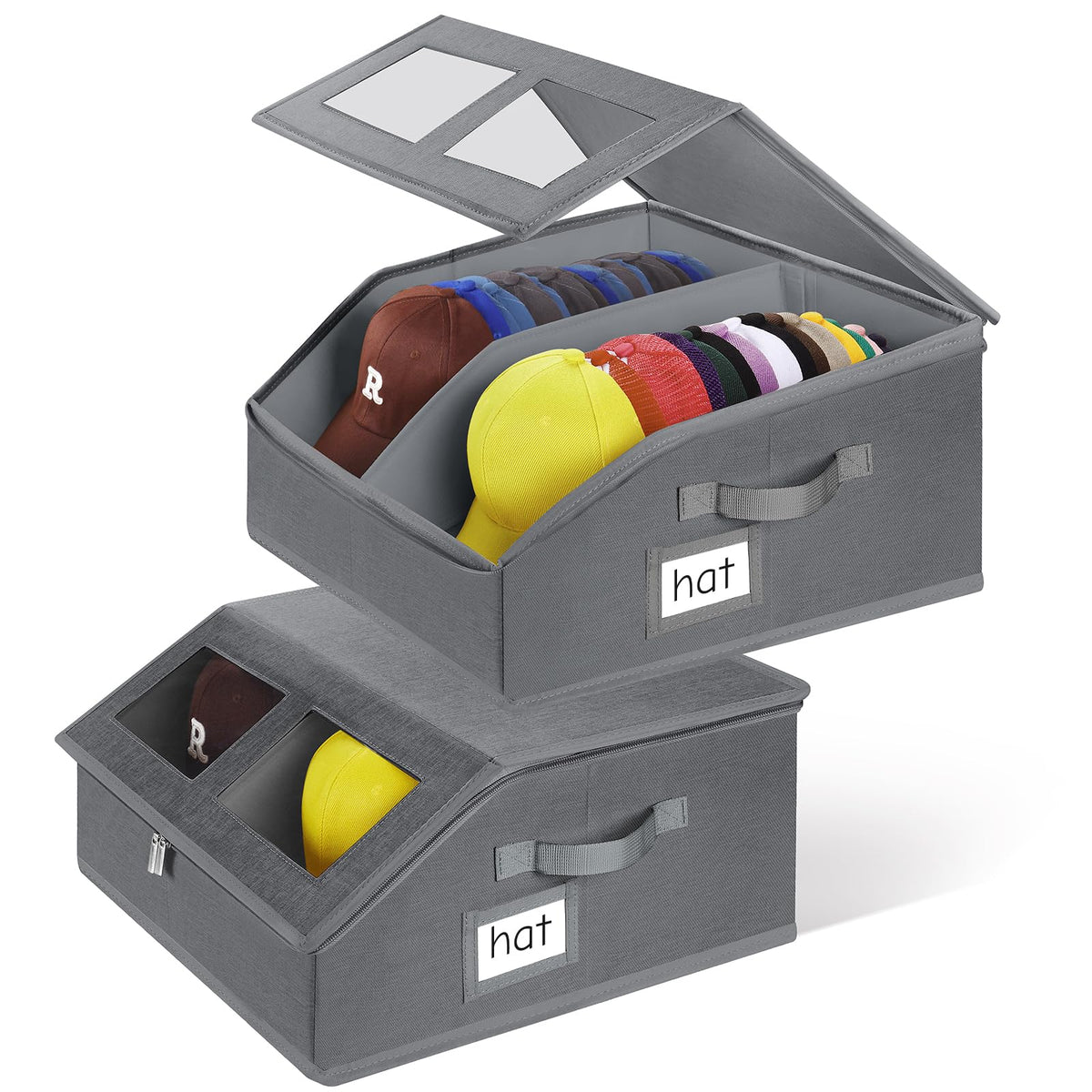 2pk Hat Storage for Baseball Caps, Hat Organizer for Closet - Image 1