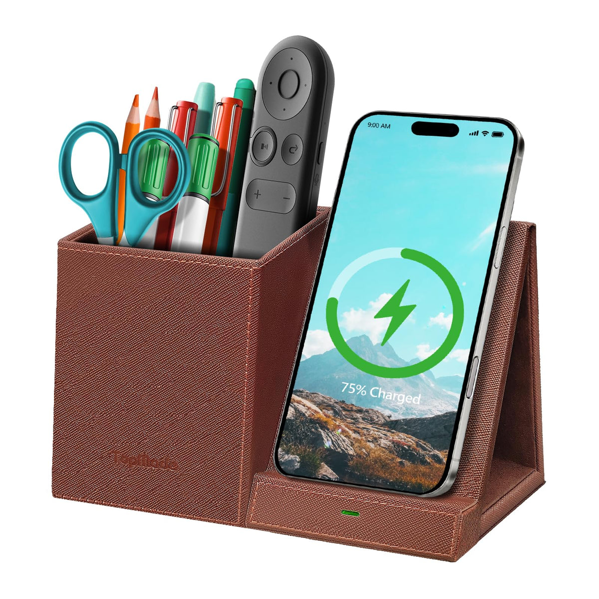 Pen Pencil Holder With Wireless Charger, Multifuncti | All Products - Image 1