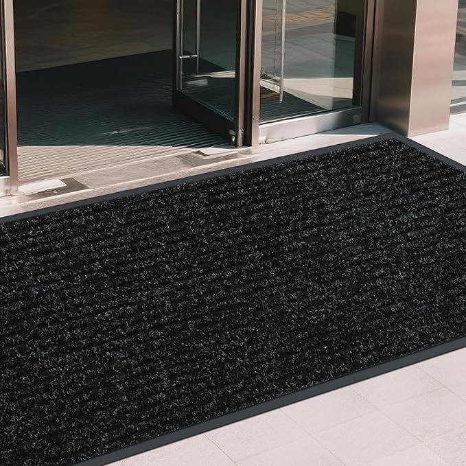 Front Door Mat Indoor Outdoor Entrance, 3ft x 50ft Non Slip Custom Size Outdoor Mat, Commercial Easy Clean Door Mat, Low-Profile Doormat Welcome Floor doormats, Resist Dirt for Front Door Patio Decor