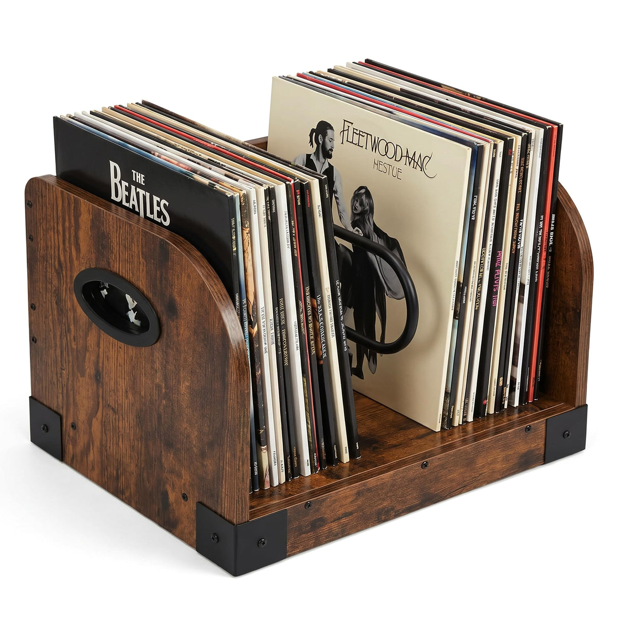 Vinyl Record Storage Rack for 65 LPs, Vinyl Record Album - Image 1