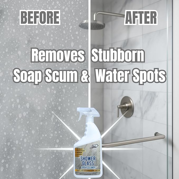 Black Diamond Stoneworks Bathroom Glass Cleaner Spray & Natural Stone Shower Sealer – 2 Pack Bathroom Bundle for Crystal-Clear Glass and Long-Lasting Stone Protection