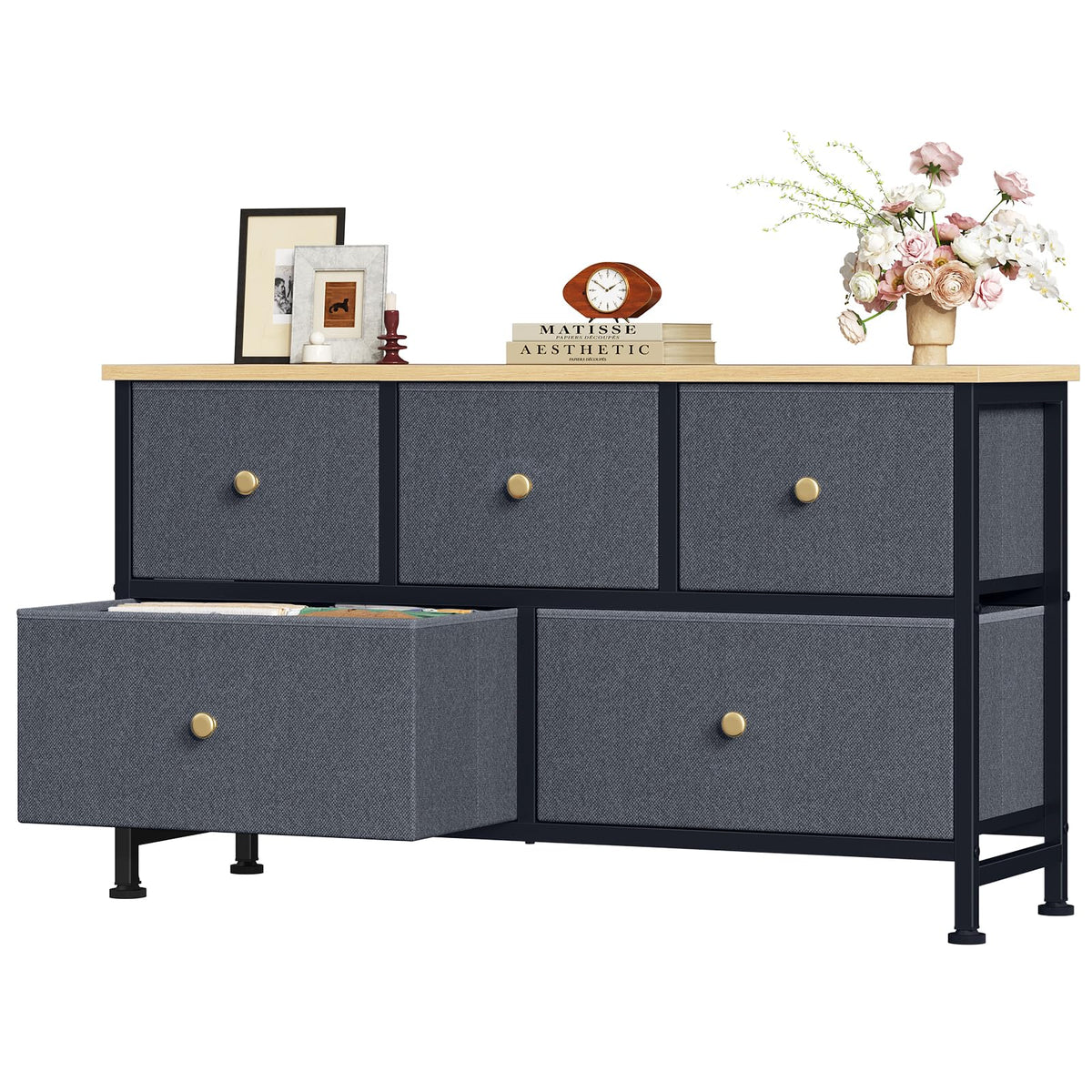 OLIXIS 5 Drawer Dresser for Bedroom, Storage Organiz | All Products - Image 1