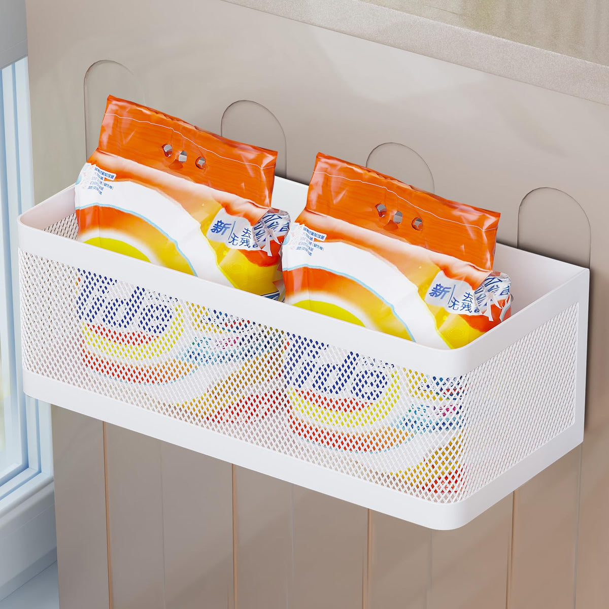 Magnetic Shelf for Washing Machine, White - Image 1