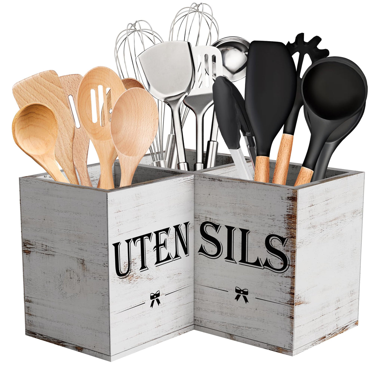 Suli Extra Large Utensil Holder Countertop for Kitchen - Image 1